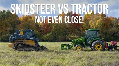 commercial skid steer|skid steer vs tractor.